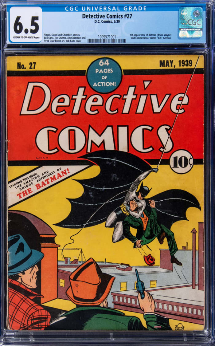 This copy of Detective Comics No. 27 from 1939 is now the most valuable in the world, after selling for a record $1.7 million.
