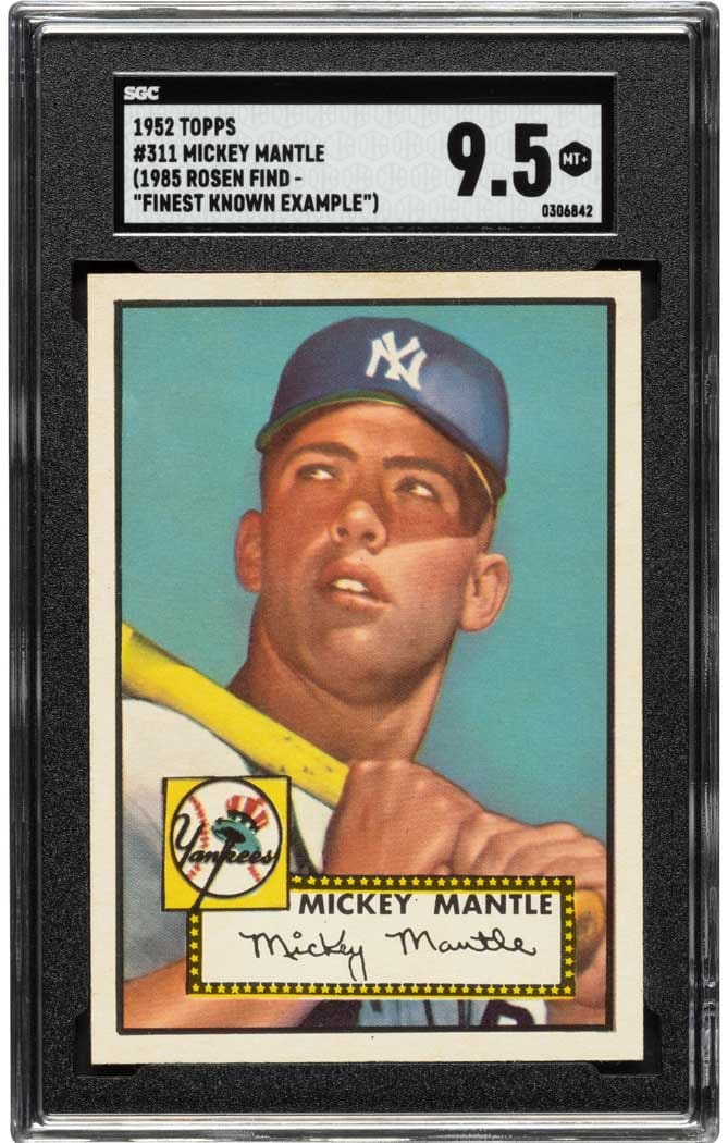 1952 Mantle Baseball Card Sells for Record $12.6 Million