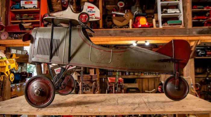 1920 Steelcraft Spirit of St. Louis Pedal Airplane.