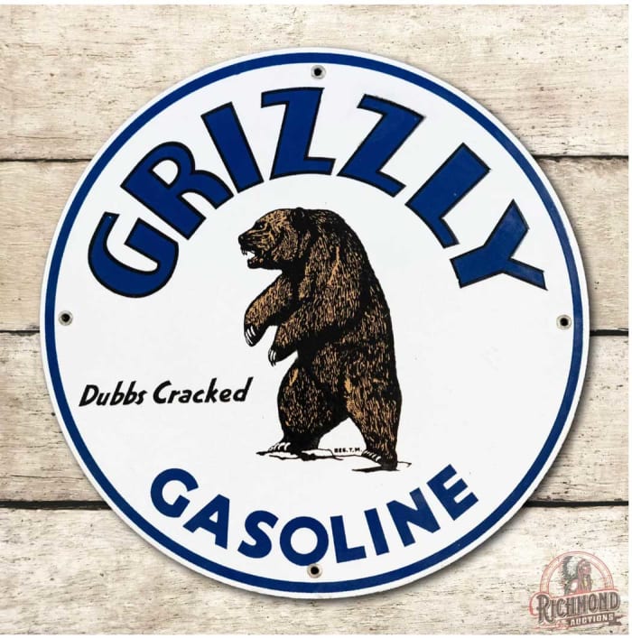 Grizzly Gasoline sign