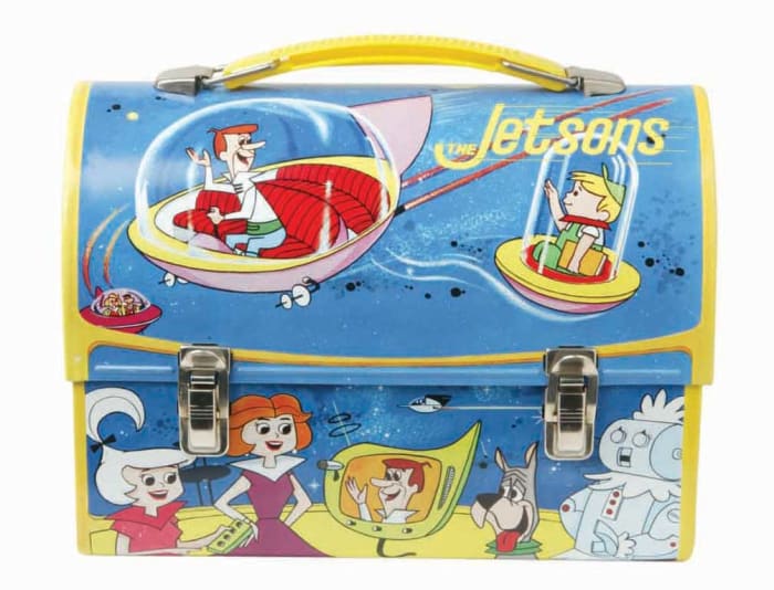 The Jetsons lunch box, Aladdin, 1963, a hugely important high-profile character box from the cartoon series.