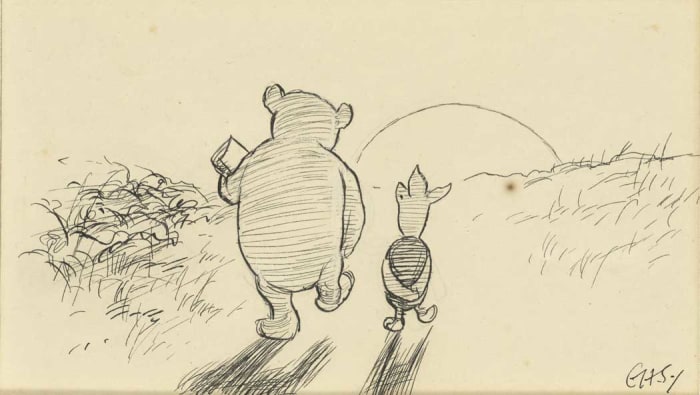 Heartwarming Final ‘Winnie-the-Pooh’ Drawing Could be Worth $350,000
