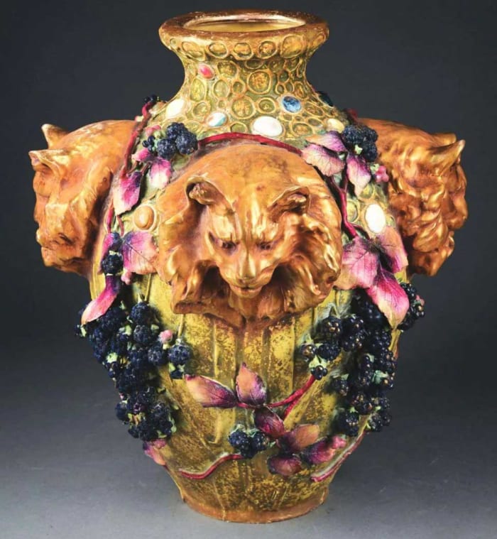 Amphora Gres-Bijou cat vase