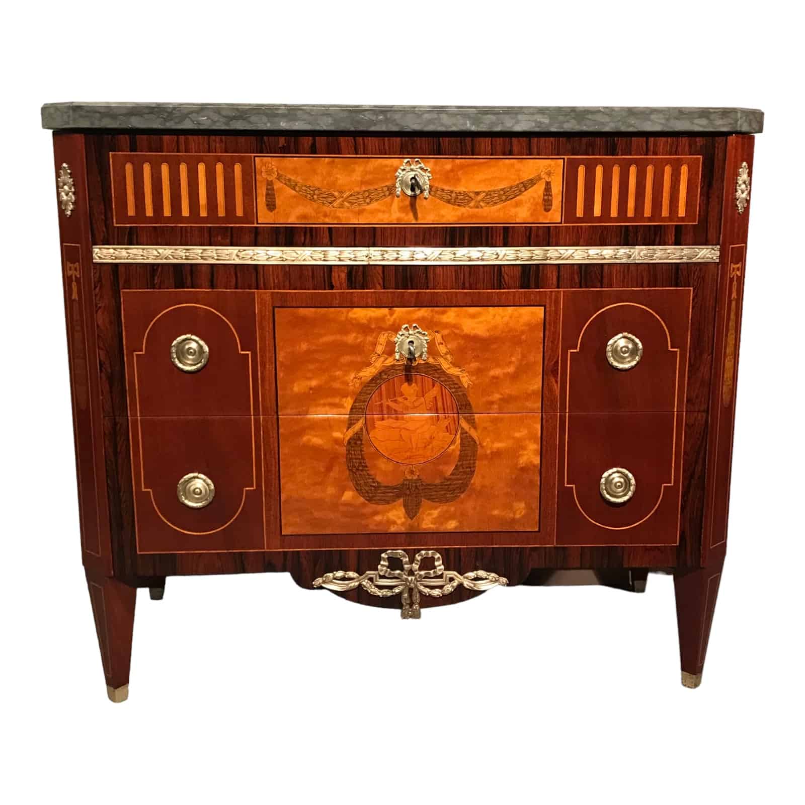 Neoclassical Gustavian Dresser- front view- Styylish
