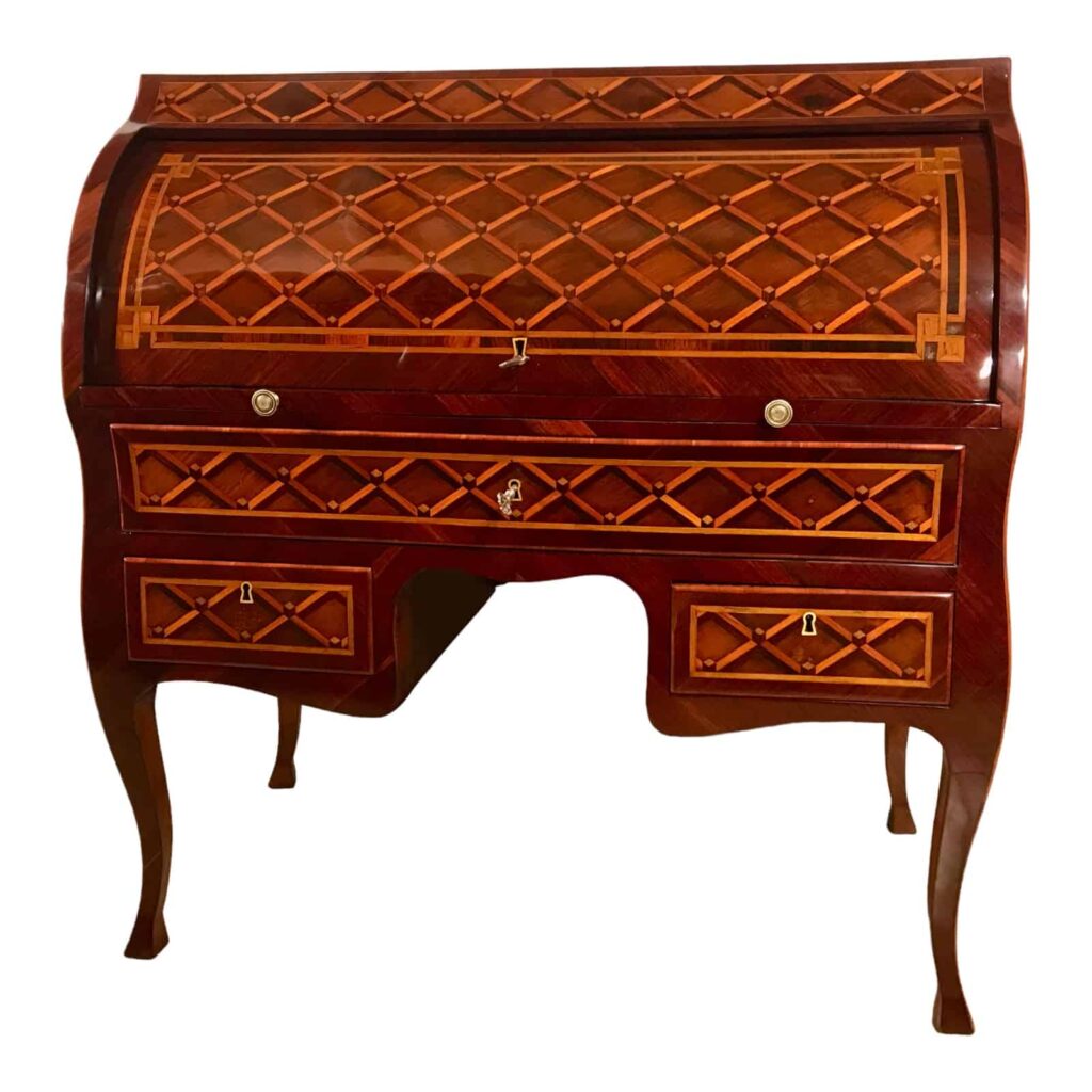 Antique Louis XVI Roll Top Desk- Styylish