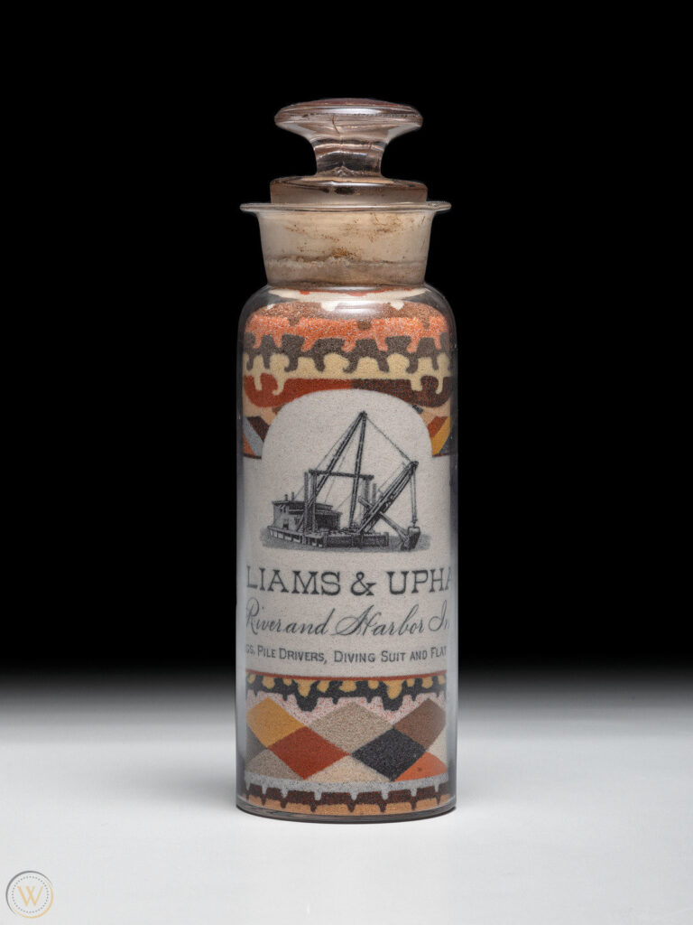 portrait sand bottle by Andrew Clemens