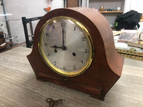 Fully Functioning Oak Cased Chiming 8 Day Clock by Enfield - Made in England