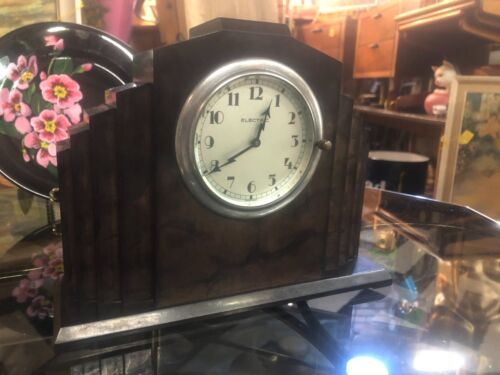 Swiss Art Deco Electrora Remontoire Bakelite Bakerlite Bakelight Clock by Schild