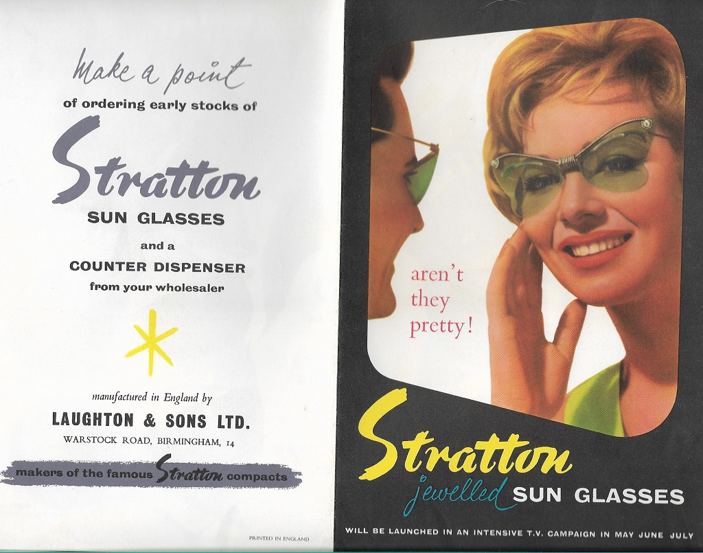 Vintage Stratton Brand Sunglasses 1950s Catalogue Full Colour