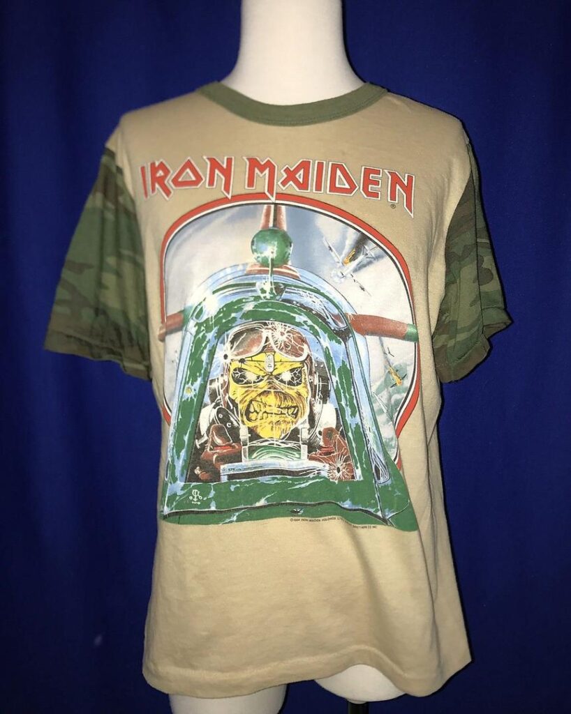 vintage Iron Maiden concert tee