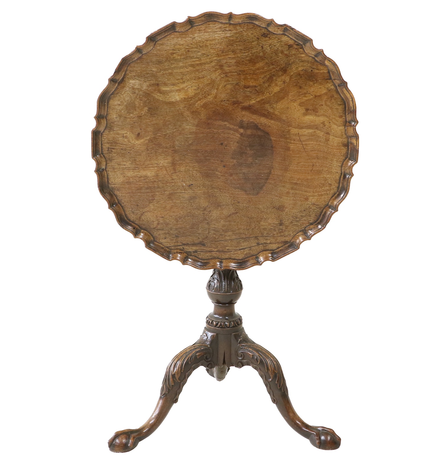 A George II Carved Mahogany Tripod Table