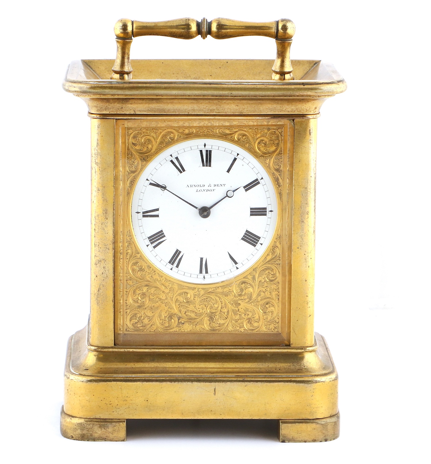 Giant Carriage Clock, signed Arnold & Dent