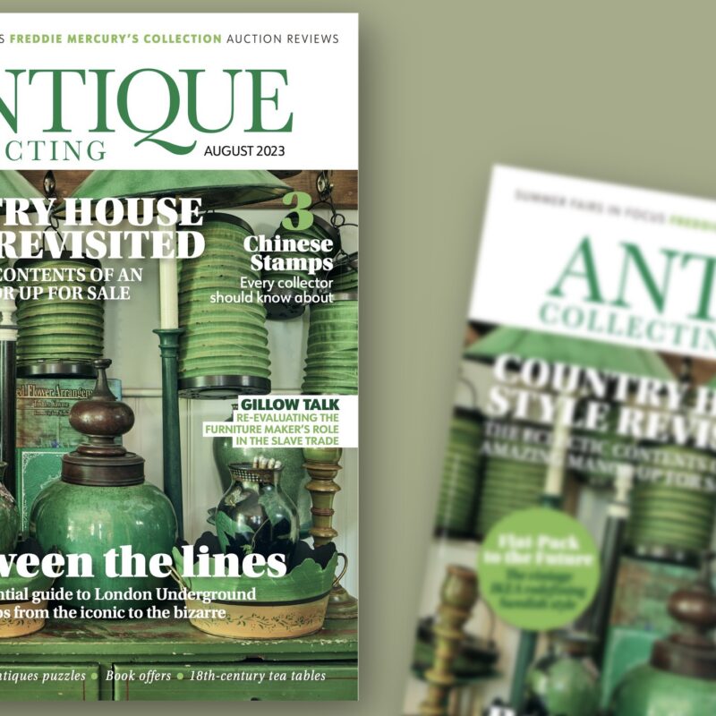 See inside August issue of Antique Collecting magazine Antique