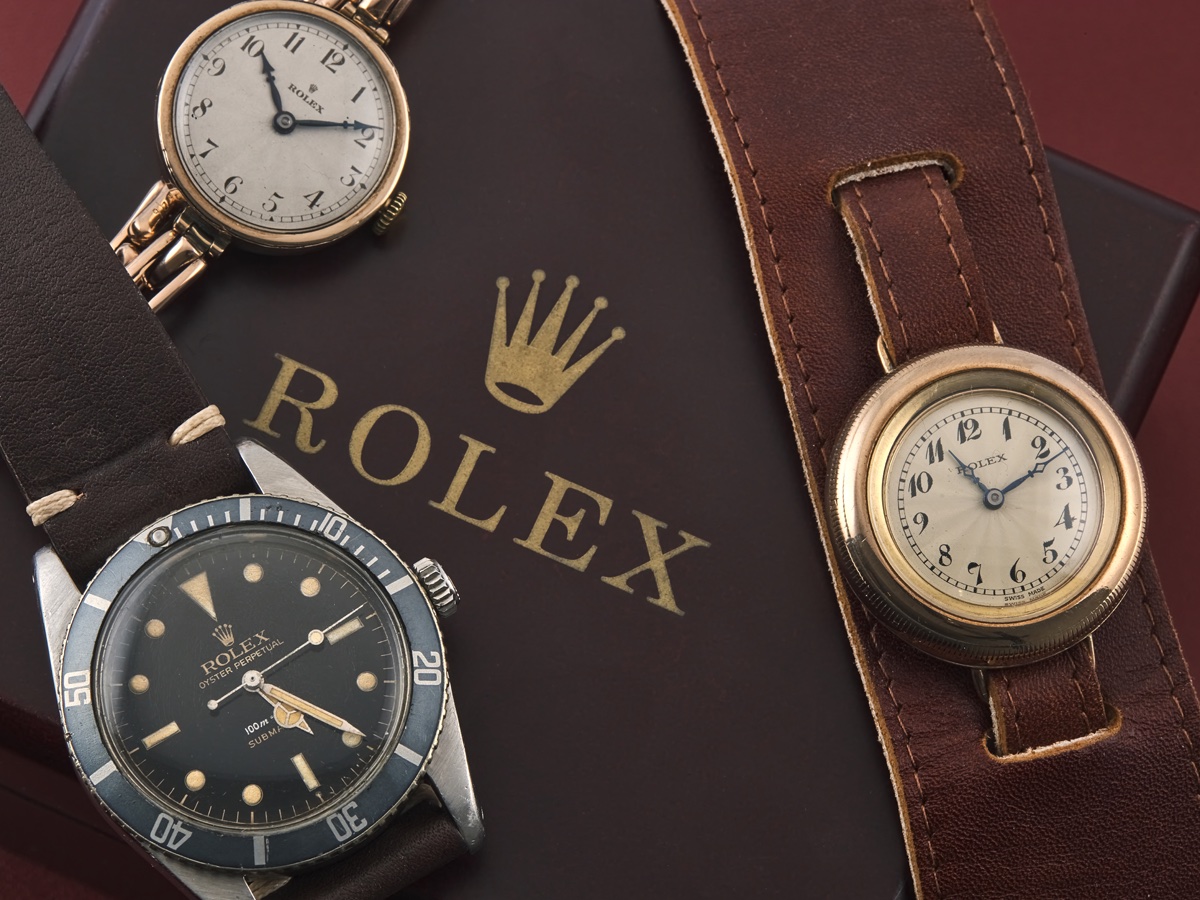 A selection of vintage Rolex watches