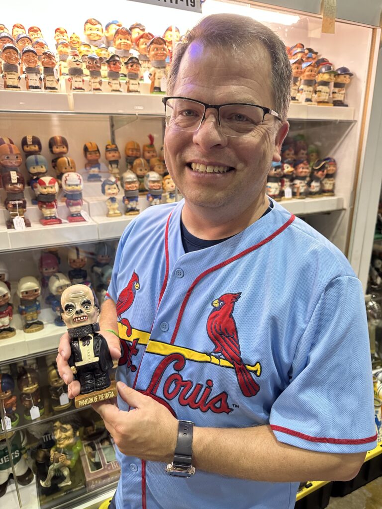 Chris Callan, bobblehead restoration specialist