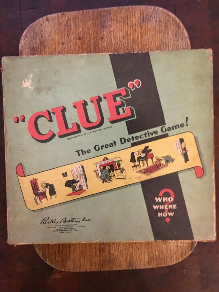 Clue board game vintage