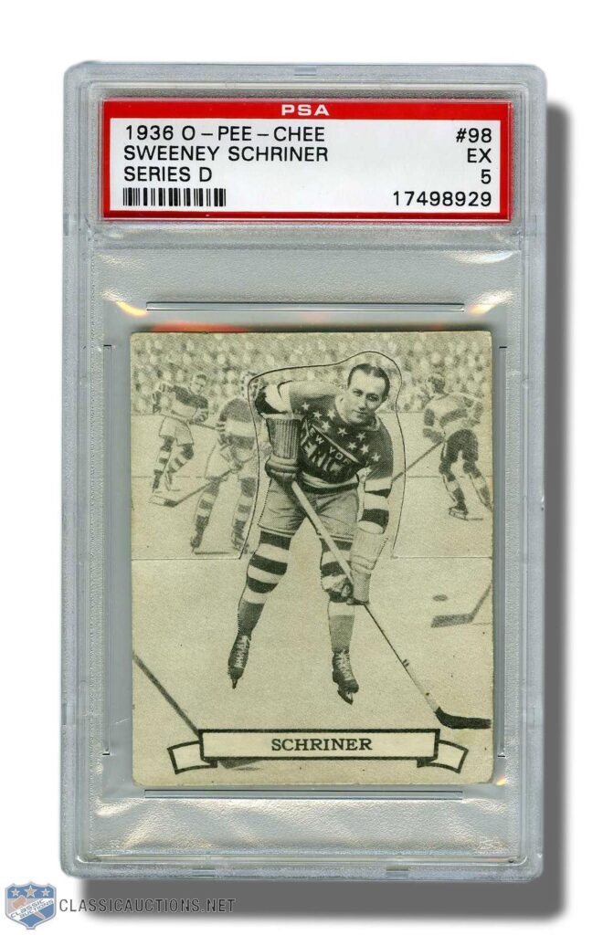 Sweeney Schriner hockey card O-Pee-Chee Series
