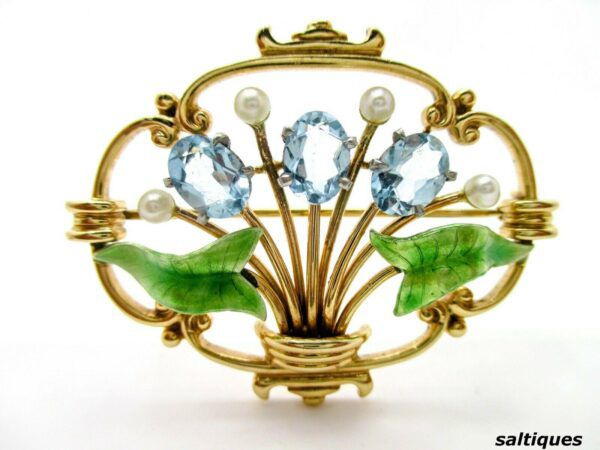 The Art Nouveau Beauty of Early Krementz Jewelry WorthPoint