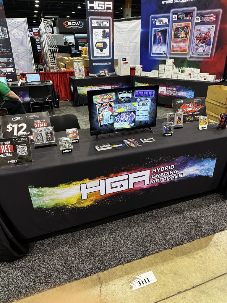 Hybrid Grading Approach booth The Nationals cards