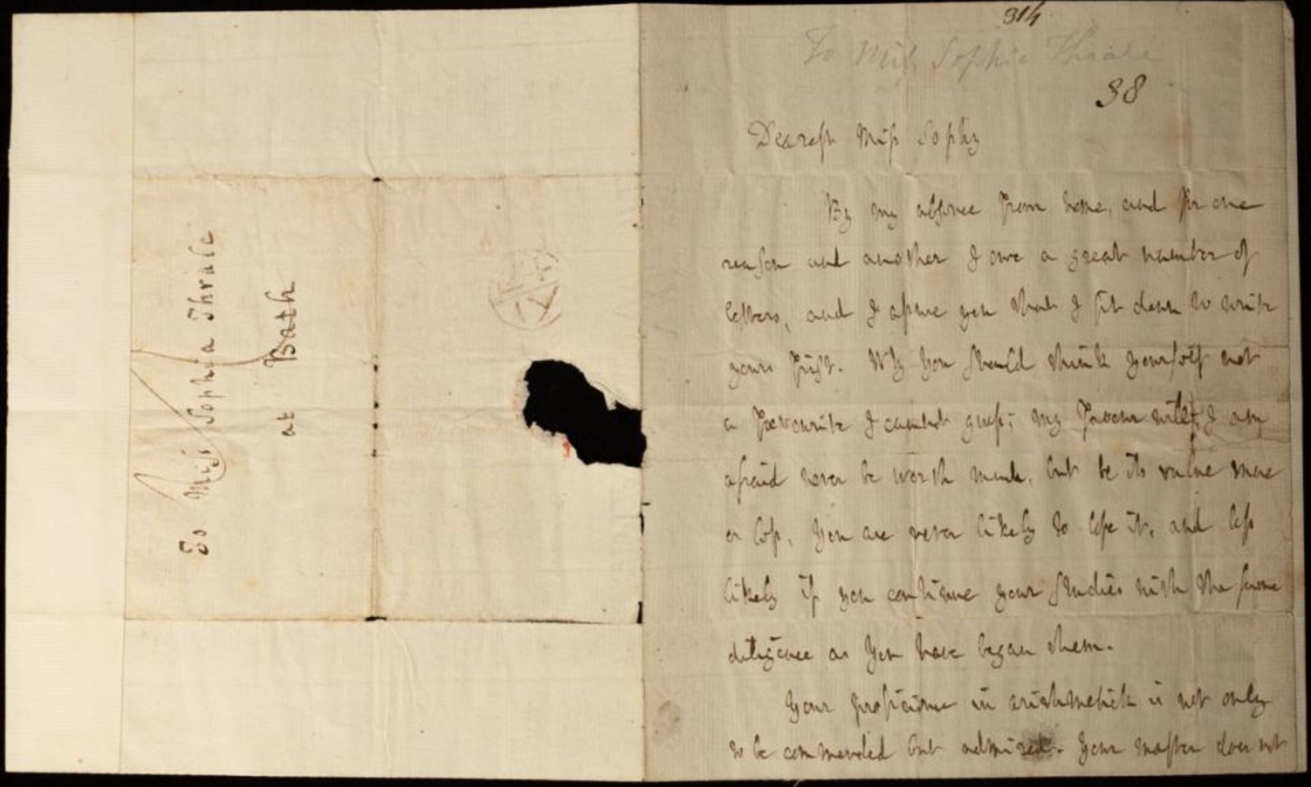 A letter written by Samuel Johnson