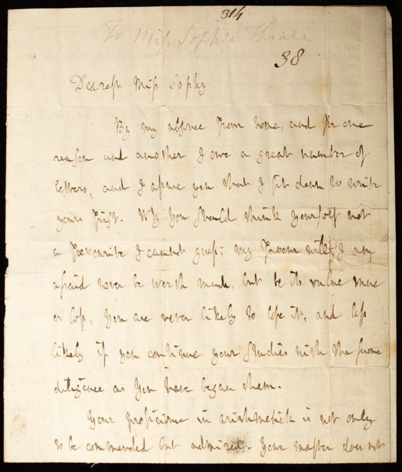 A letter written by Samuel Johnson