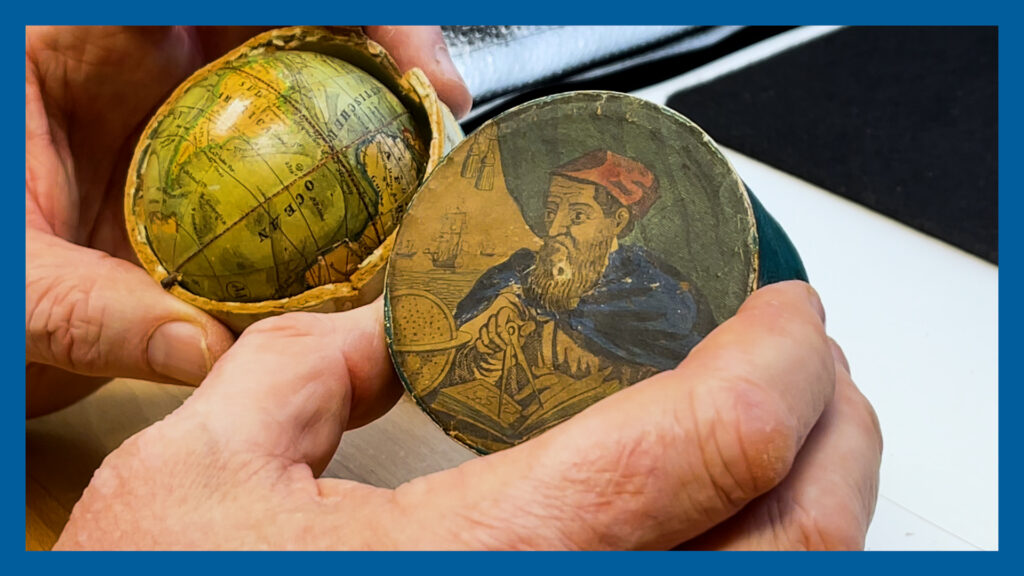 Will antique miniature globe