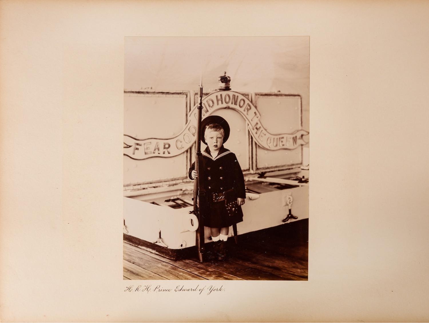 Photo from Duke of York's naval tour album