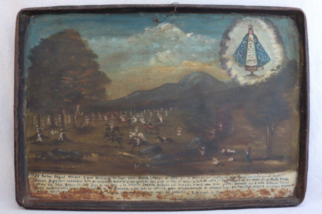 Mexican Revolutionary War battle ex-voto Our Lady of San Juan de los Lagos 