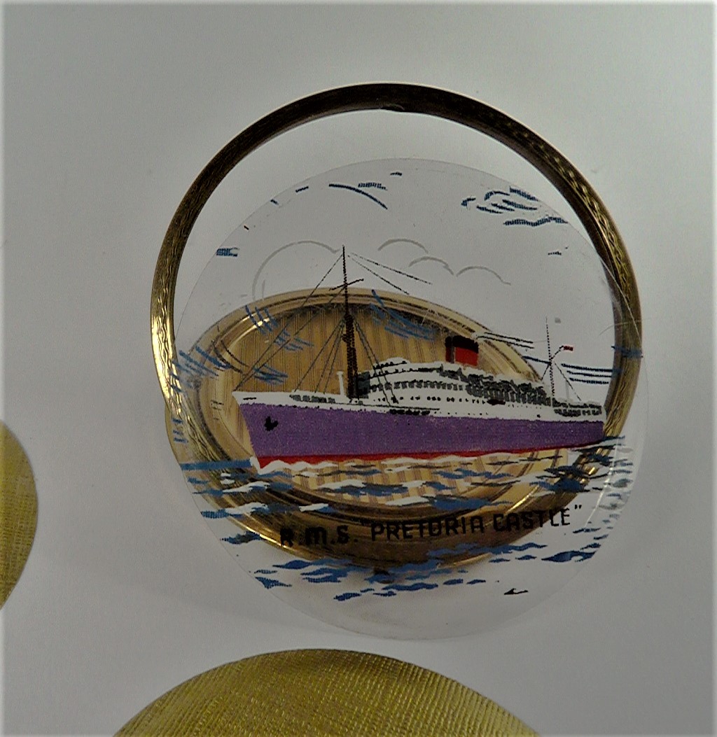 Construction Of Foil Backed Stratton Scone Maritime Themed Compacts