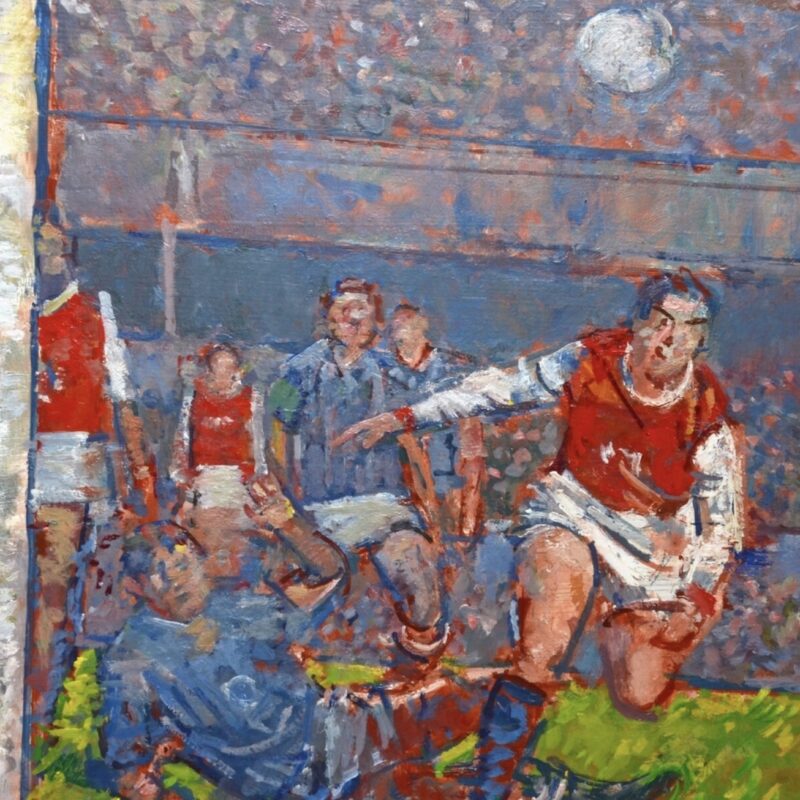 Football paintings look match fit for sale Antique Collecting