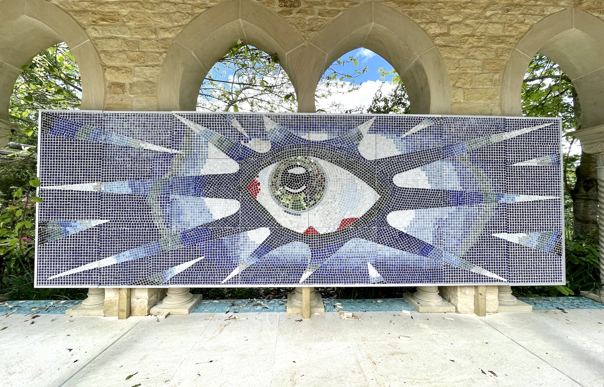 The 'Psychedelic Eye' Mosaic Commissioned By John Lennon For His Swimming Pool At His Kenwood Home