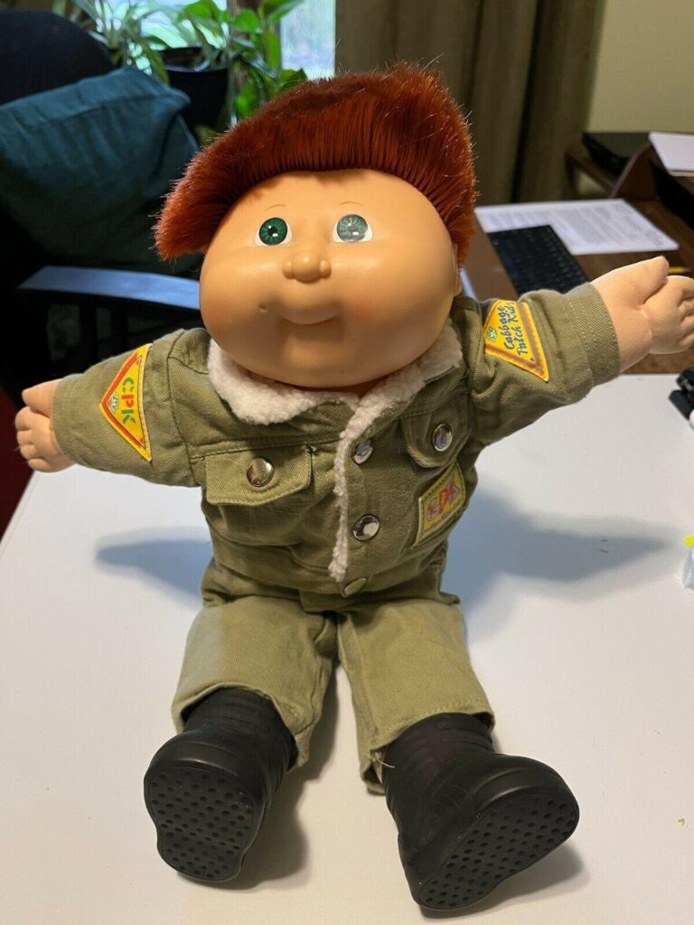 Vintage 1986 Red-haired, Green-eyed Coleco Designer line Boy Cabbage Patch Kid Doll