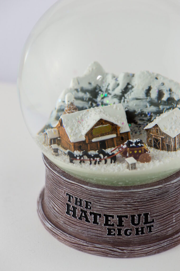 Leah Andrews custom snow globe The Hateful Eight
