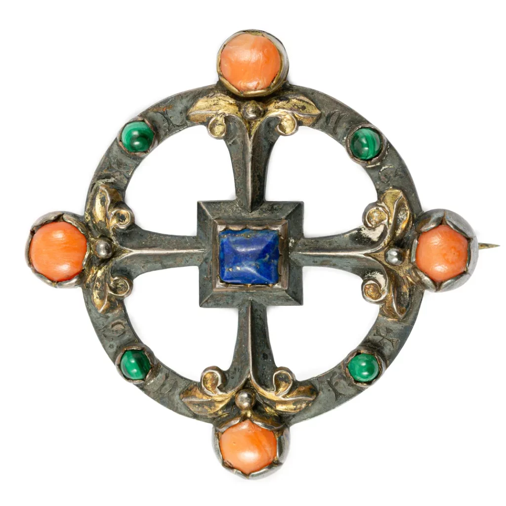 William Burges brooch 2023 front white large