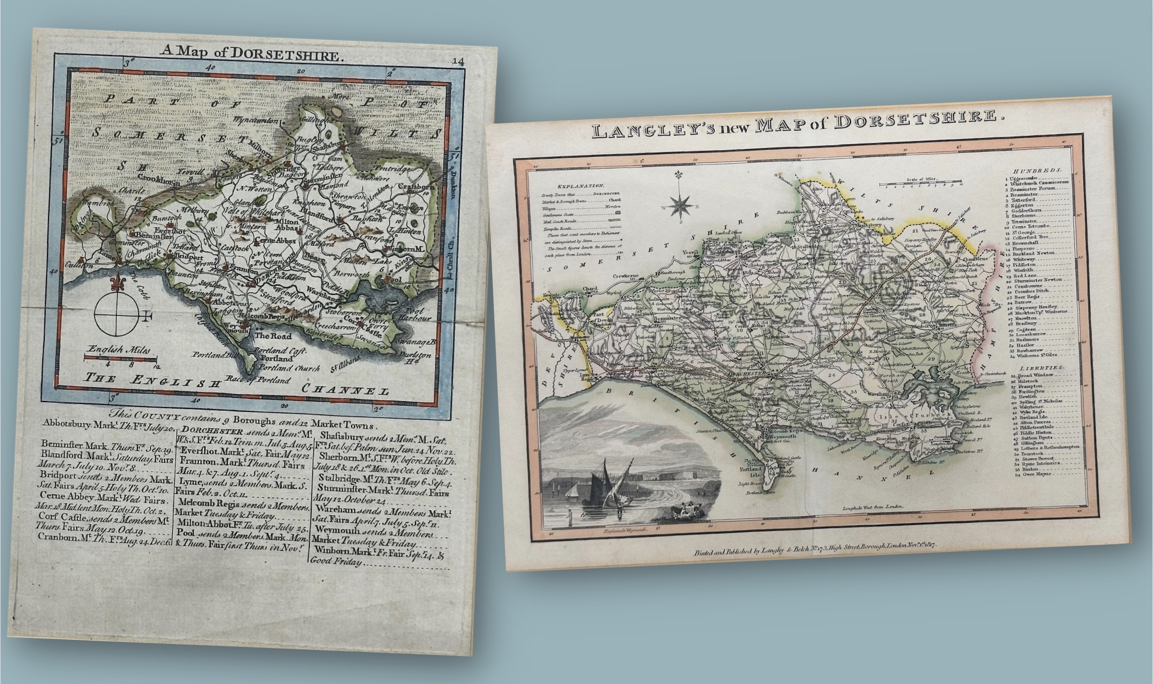 Dorset map collection in January sale – Antique Collecting