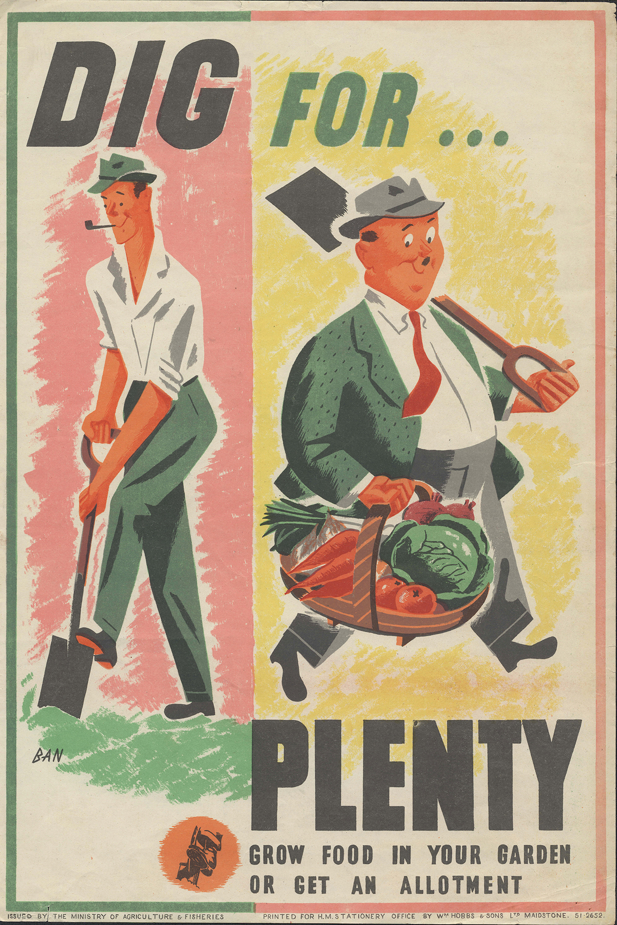 A 'Dig for Plenty' poster by an unknown, image courtesy of Robert Opie