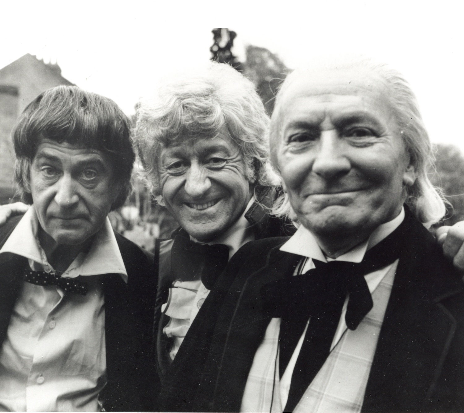 William Hartnell, Jon Pertwee and Patrick Troughton, stars of Dr Who
