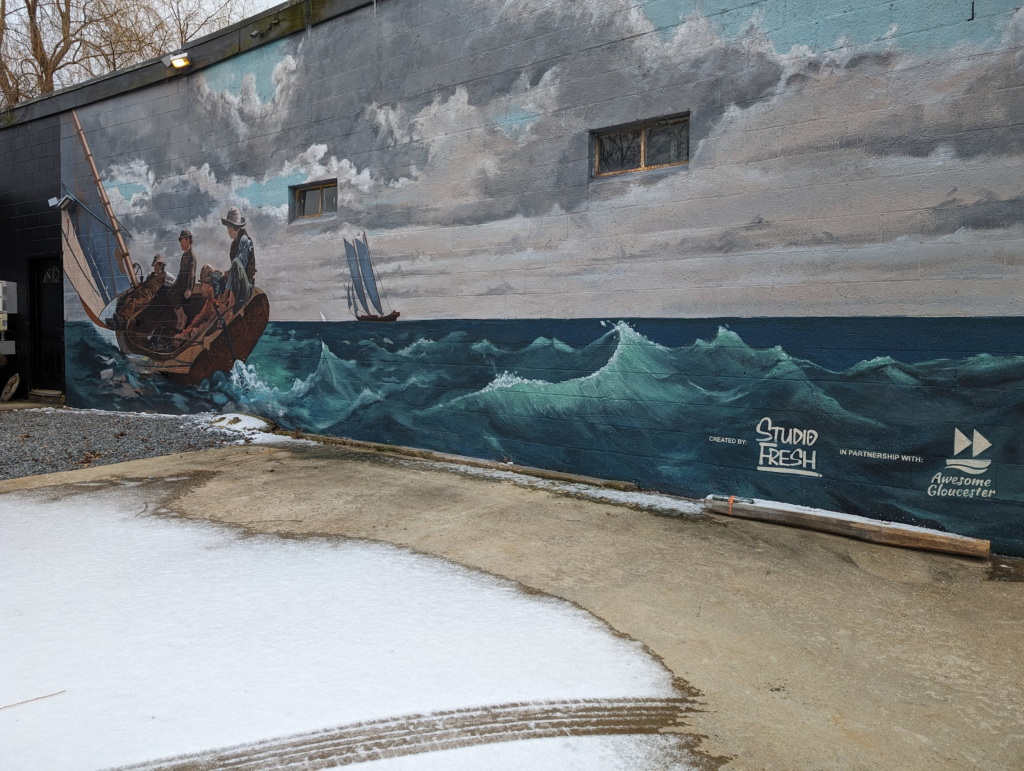 mural Winslow Homer Breezing Up