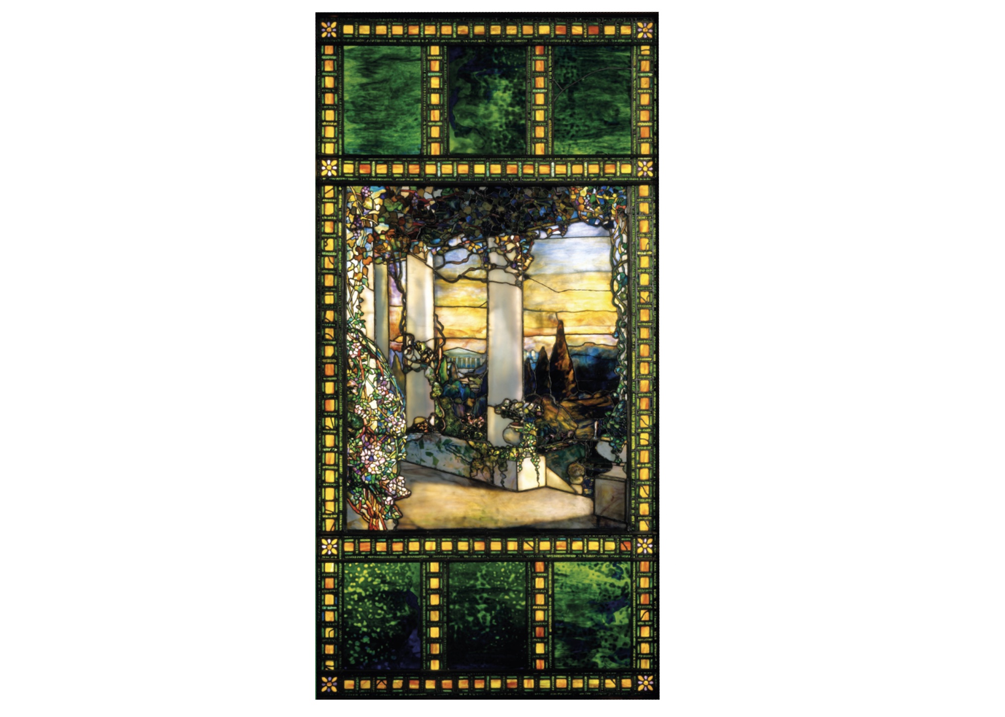 Howell Hinds House window, c.1900, Tiffany Glass Decorating Company