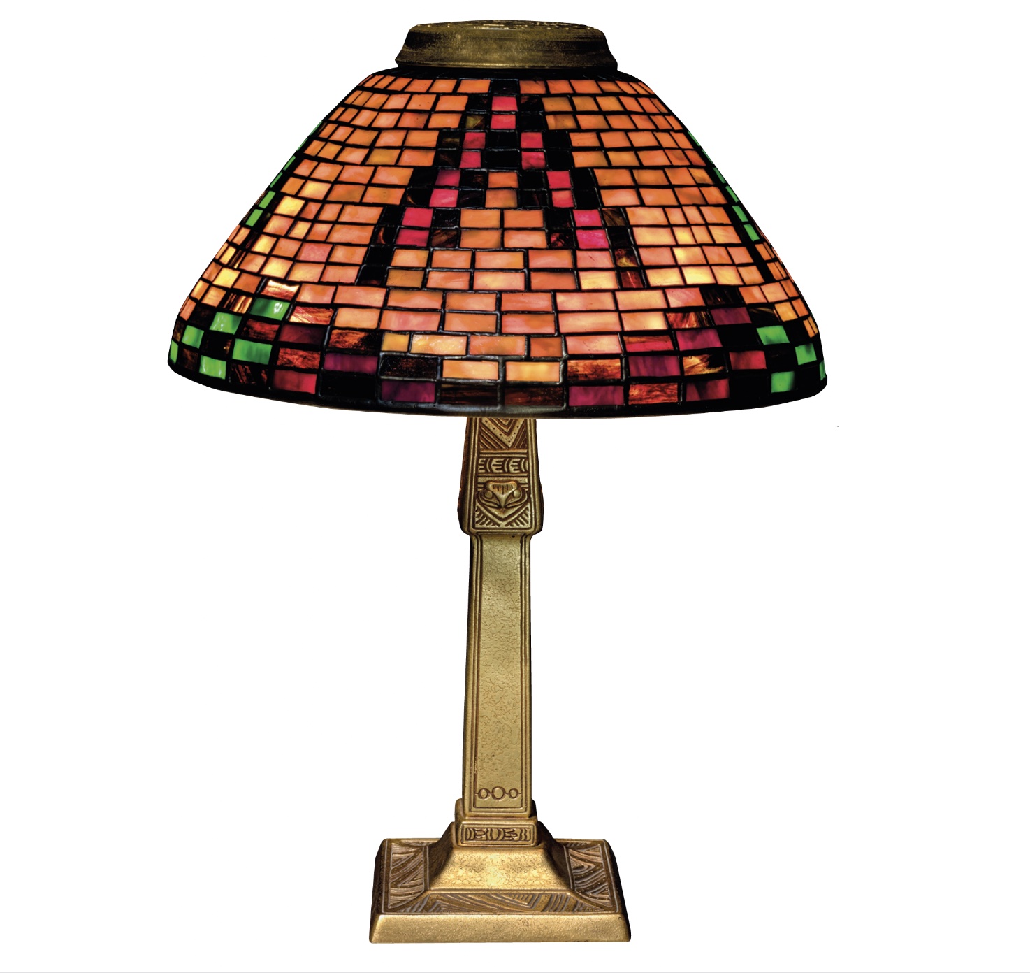 Indian Basket lamp, c. 1902–1910, maker Tiffany Studios