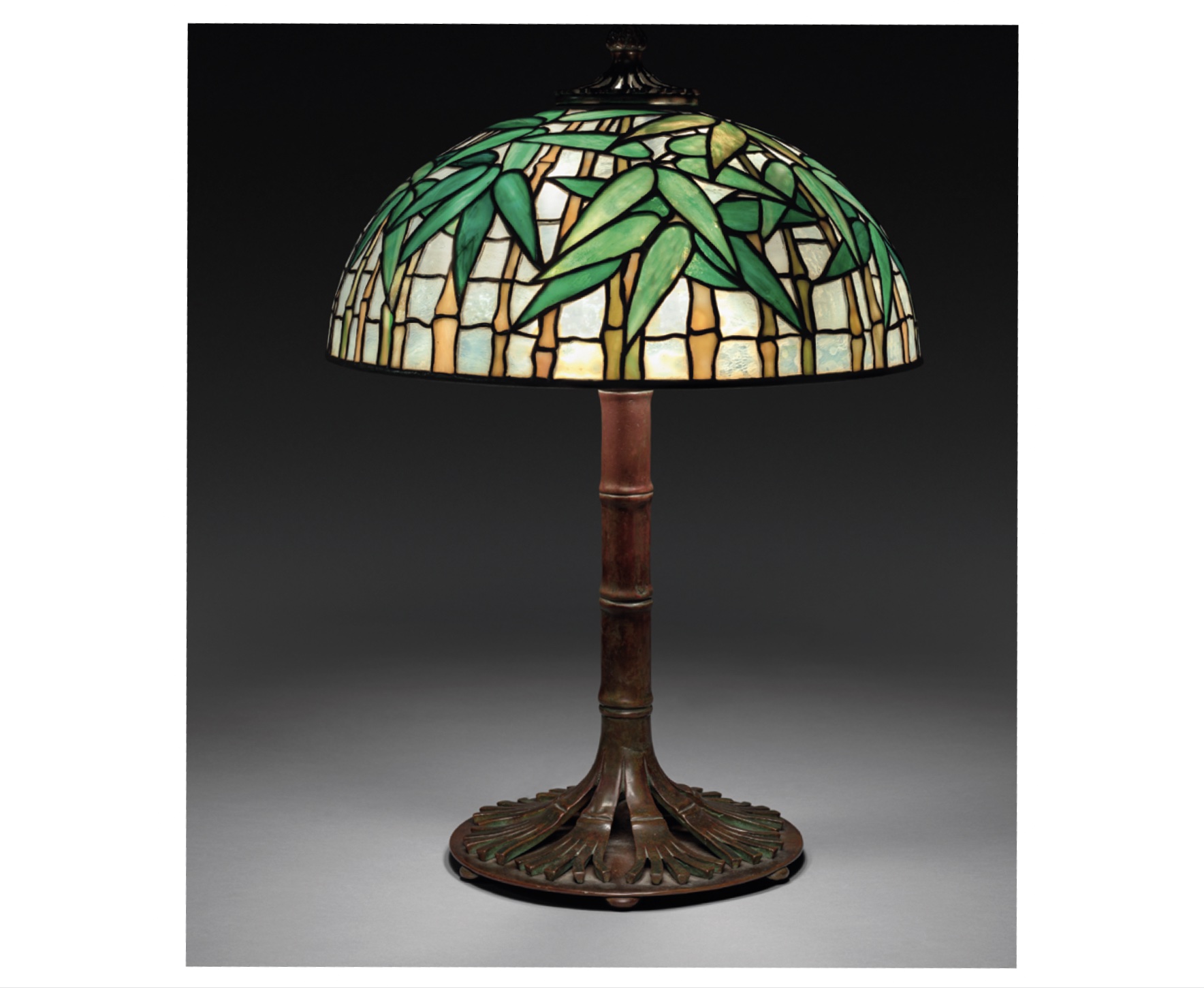Bamboo table lamp, c. 1902–1910
