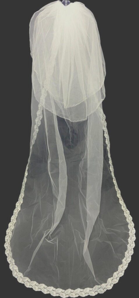 vintage wedding veil bridal gown