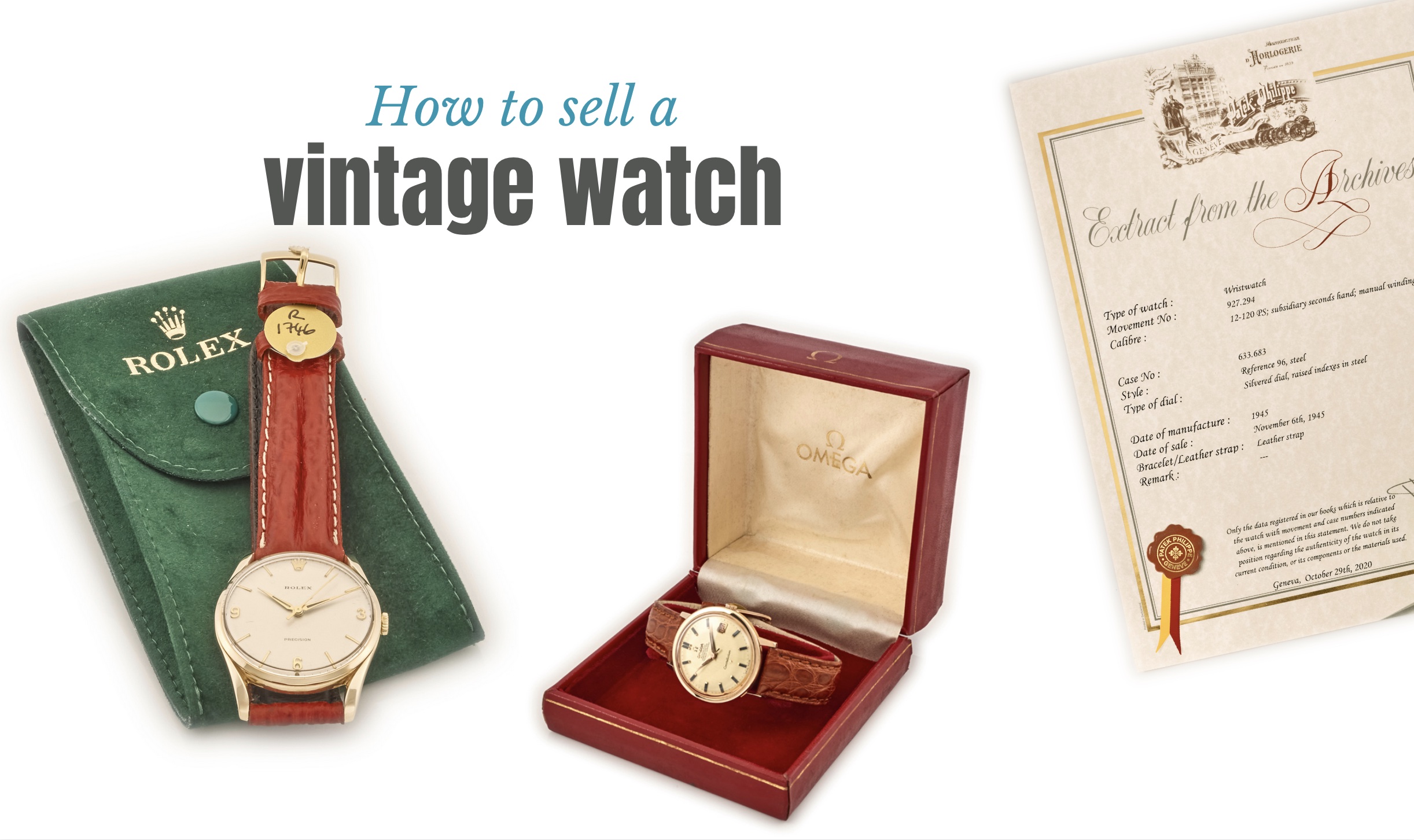 How to sell a vintage watch – Antique Collecting