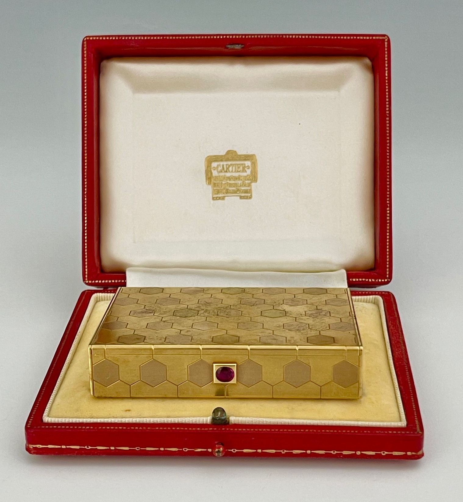 A Cartier gold box
