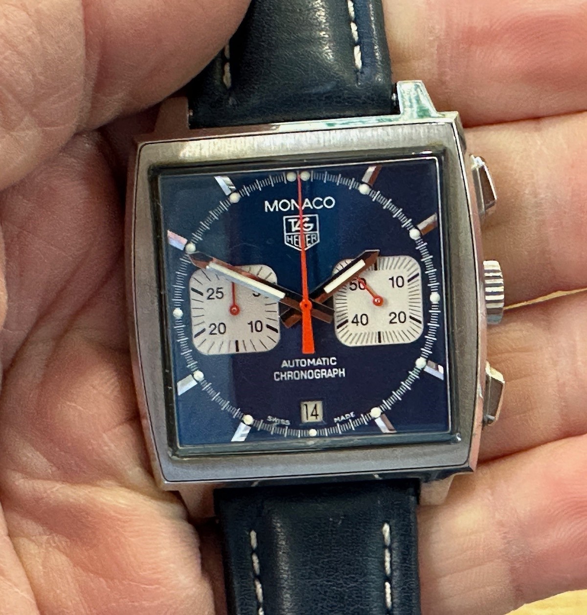 The Tag Heuer Monaco Steve McQueen vintage watch
