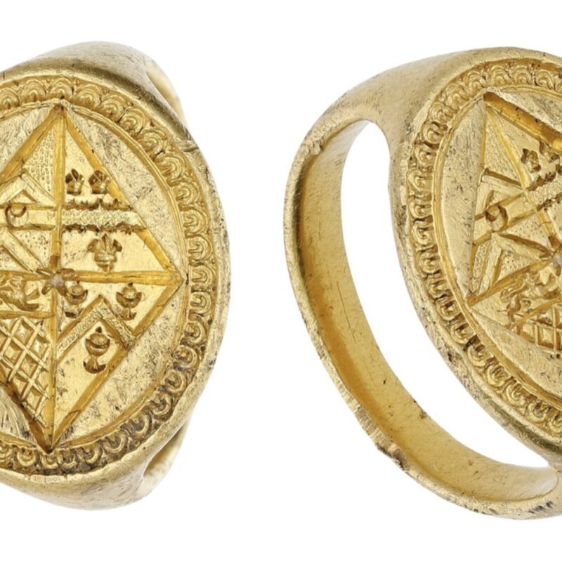 th century gold ring in London saleroom Antique Collecting