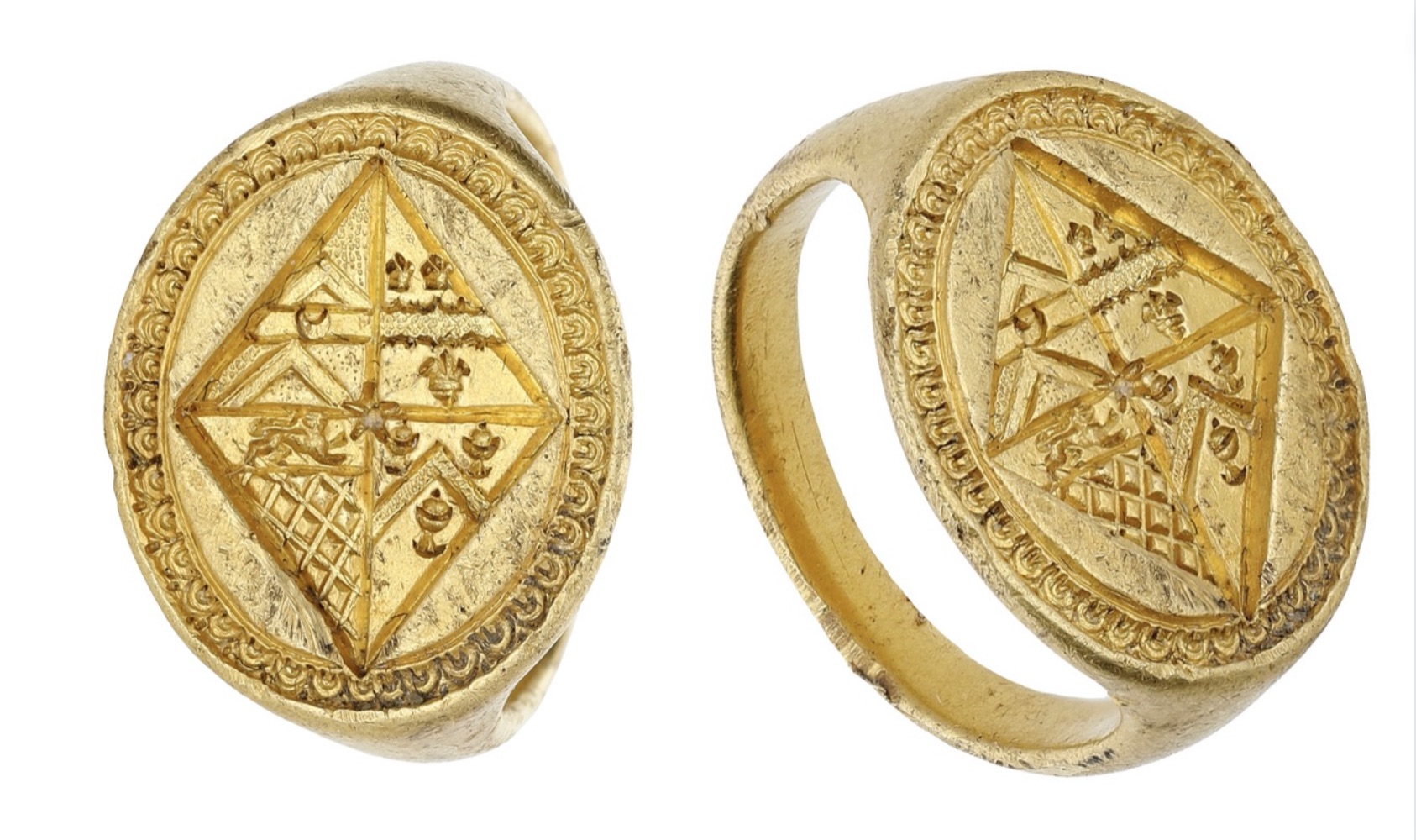 17th-century gold ring in London saleroom – Antique Collecting