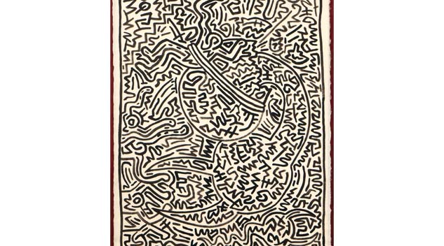 Keith Haring Ink On Paper Outpaces Aston Martin At