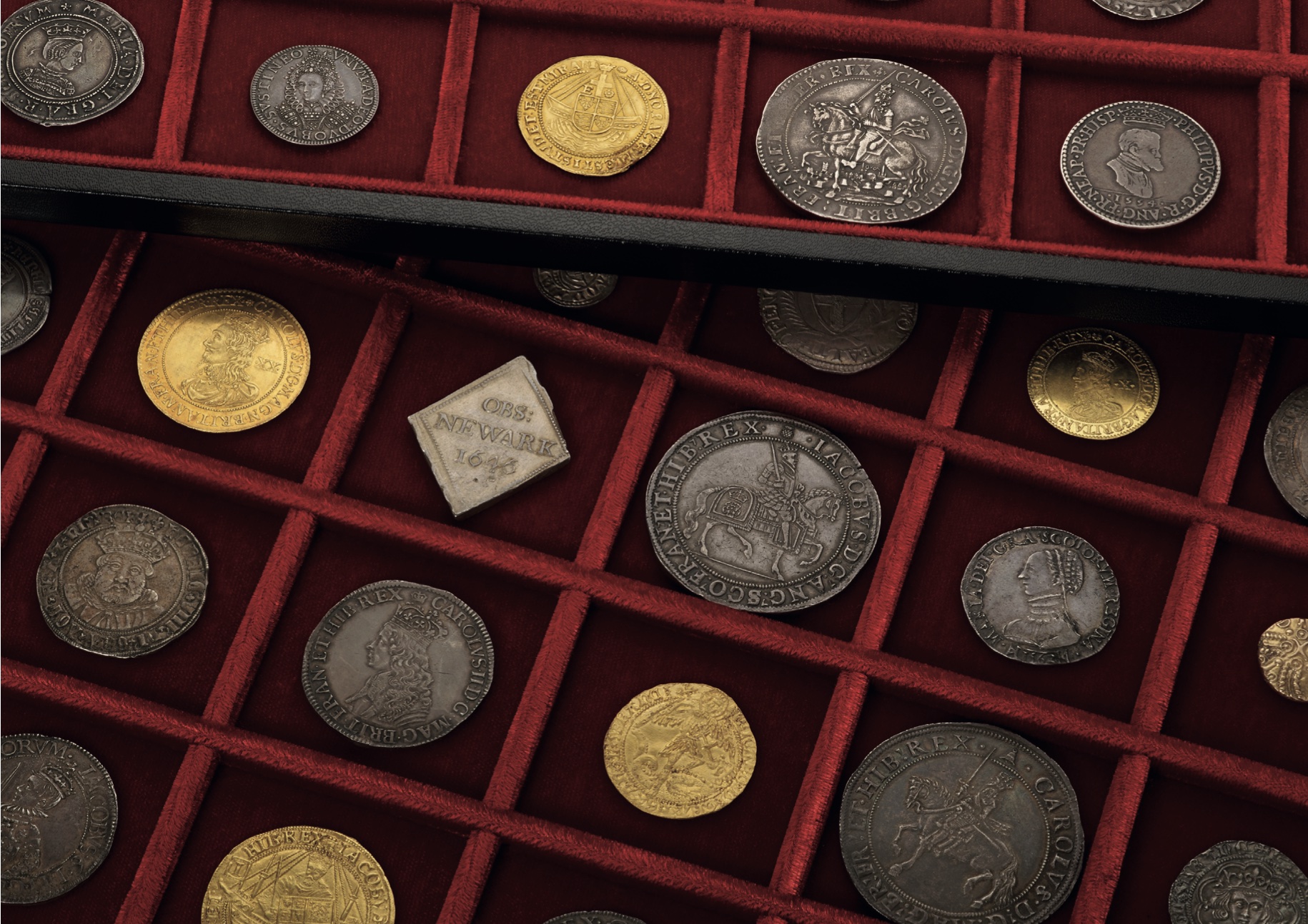 A collection of antique coins