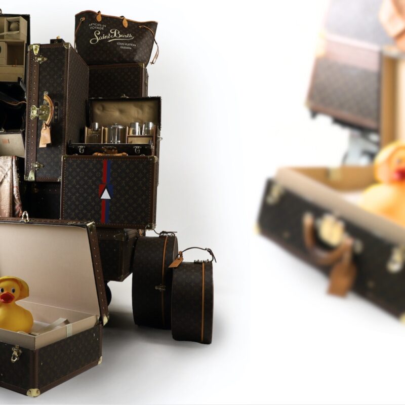 Louis Vuitton luggage in Sworders' sale Antique Collecting